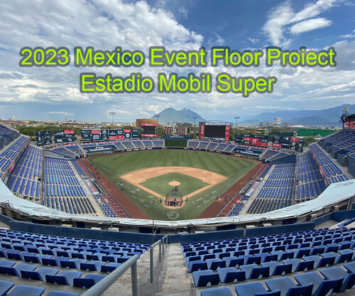 2023 Mexiko Estadio Mobil Super Stadion Event Boden Projekt