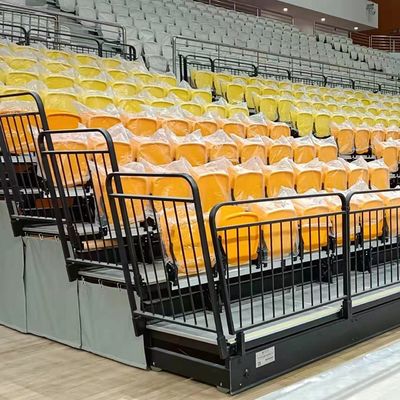 PPE-HDPE-Material Rückziehbare Bleacher Sitze mit 480 cm * 552 cm * 780 cm Größe und 2 Jahre Garantie