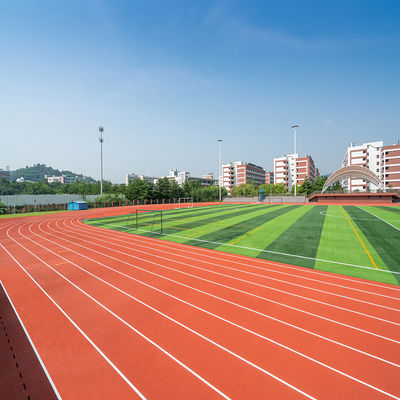 Guter Preis Vorfabrizierte synthetischer Gummi-Laufbahn 13mm stark für Stadions-Schule online