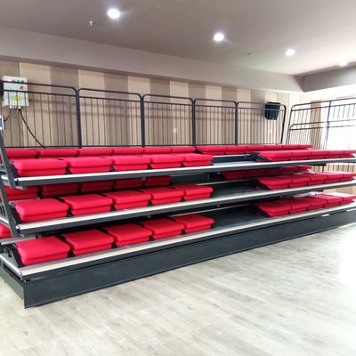 Silber-Rückziehbare Bleacher-Sitzesystem Anpassung Höhe verfügbar
