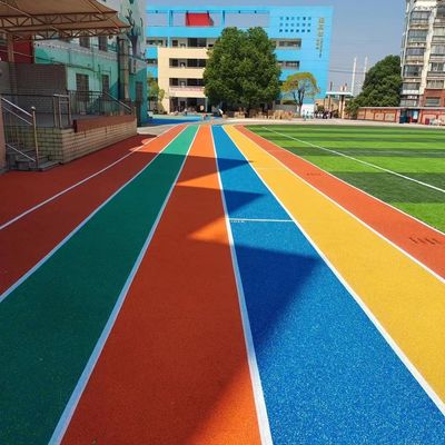 Alternde farbige Gummiantikörnchen, Wasser-beständige Regenbogen-Laufbahn