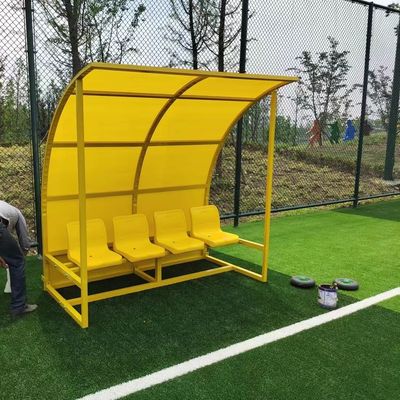 Guter Preis Kundengebundene Ersatzfußball-Bänke mit Schutz für Schulstadions-Fußball-Verein online