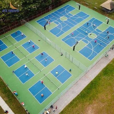 Guter Preis 3 mm Kristall Sand Acryl Beschichtung Roll Installation Pickleball Court Mat online