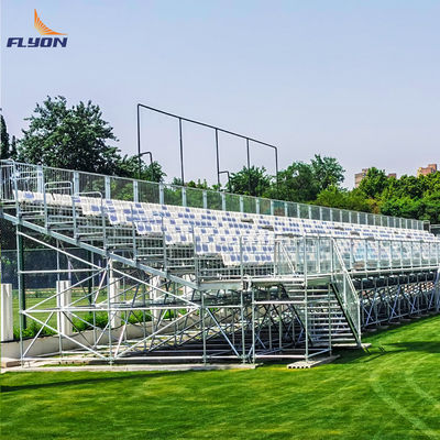 Guter Preis Aluminium Bleacher Außenbleacher aus Metall mit optionalem Schutzgitter online