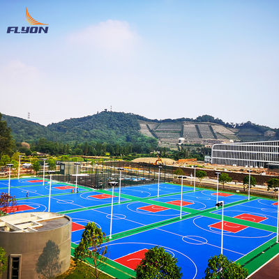 Guter Preis Polyurethan Modular Basketball Sportplatz Bodenbelag online