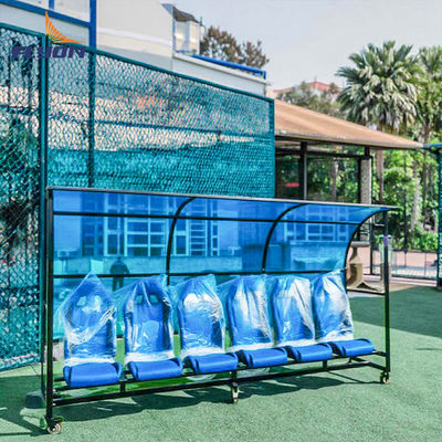 Tragbare Fußball-Ersatz-Benk-Schutz mit anpassbarem Logo / Teamnamen-Optionen und ADA-konforme Zugänglichkeit