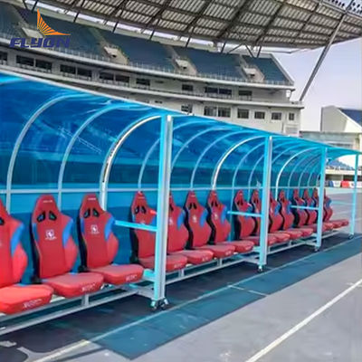 Guter Preis Fußballclub Portable Bench Shelter mit rutschfeste Oberfläche 5 Jahre Garantie online