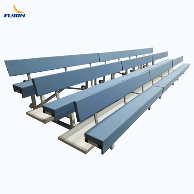 Neue 3 Reihen abnehmbare Gerüst Aluminium Weichstuhl Bleacher Sport Sitze