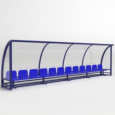 Guter Preis Anti-UV-Besonderungsgröße Portable Bench Shelter mit Aluminium- und Stahlmaterial für Fußball Ersatzbank online