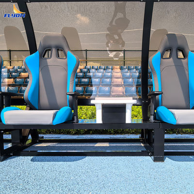 Guter Preis Aluminium-Portable Ersatzbank mit Montage-Installation und 5-Jahres-Garantie für Fußballstadion Team Shelter online