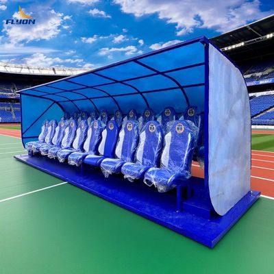 Guter Preis Tragbare Bankunterkunft für 4-12 Personen und blaue PC-Festplatte für Fußball-Ersatzbank online