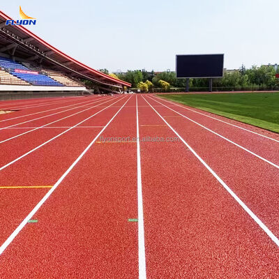 Guter Preis Individuell farbige Vollguss-Kunststoff-Sportbahn mit Stoßdämpfung und IAAF-Zertifizierung für Schulen und Stadien online