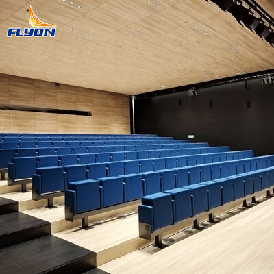 Guter Preis Klappbare, verstellbare Armlehne Hochwertiger Leder-Auditoriumsstuhl für Theaterplätze in Schulen und Hotels online