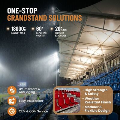 Guter Preis Wetterfeste, schnell zu installierende Metalltribünen mit anpassbarer Größe für Stadionbestuhlung online