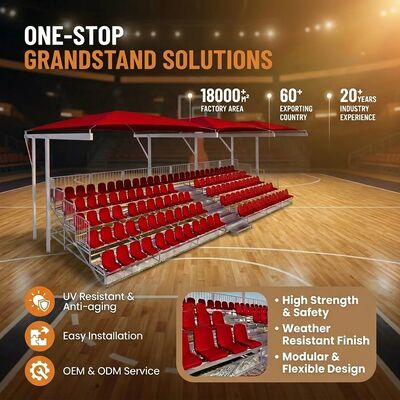 Guter Preis UV-beständige Portable Outdoor-Metallbleacher mit schneller Installation und anpassbarer Größe für Stadionssitze online