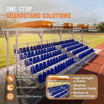 Guter Preis Schnelle Installation Modular Design Outdoor Metall Bleacher mit anpassbarer Größe für Aluminium Stadion Bleacher online