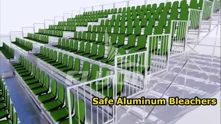 Aluminium-Tribünen, feuerbeständig, 2 Jahre Garantie